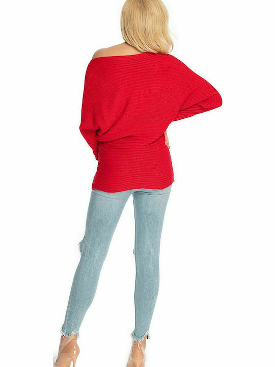 PeeKaBoo 70036 Women's Long Sleeve Sweater Red 146916