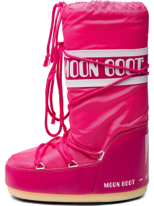 Icon Nylon Παιδικές Μπότες Χιονιού Φούξια