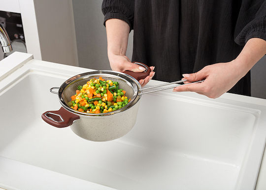 Nava Stainless Steel Colander Tea 41x20cm 1pcs