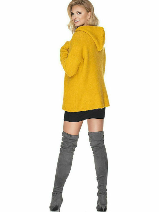 PeeKaBoo 30070 Women's Long Sleeve Sweater with Hood Yellow 135297