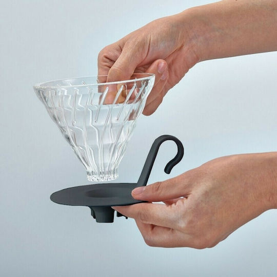 Hario V60 02 Coffee Dripper Glass Transparent 128x115x95mm