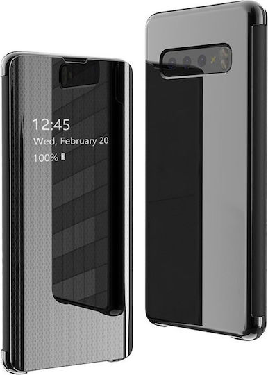 Hurtel Clear View Book Πλαστικό Μαύρο (Galaxy S10e)