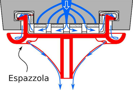 Espazzola Perie de curățare 56-58mm Negru