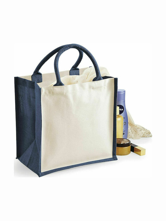 Westford Mill Βαμβακερή Τσάντα για Ψώνια Natural/Navy