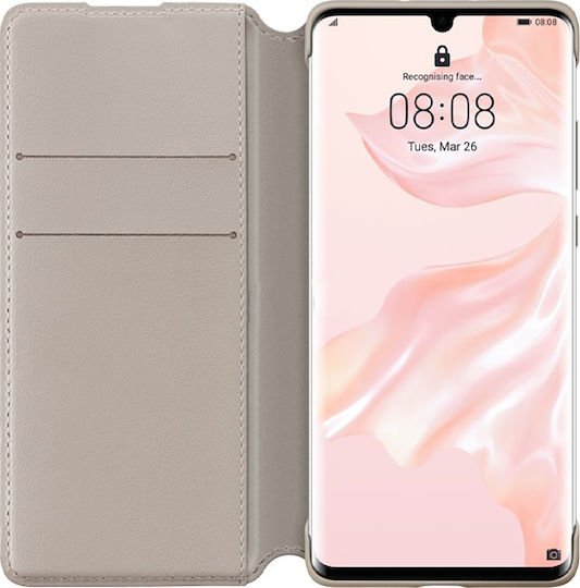 Huawei Книга Изкуствена кожа Каки (Huawei P30)