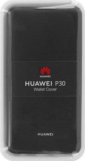 Huawei Книга Изкуствена кожа Черен (Huawei P30)