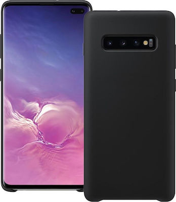 Forcell Back Cover Σιλικόνης Μαύρο (Galaxy S10+)