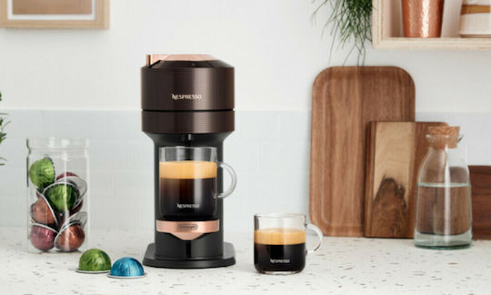 De'Longhi Next Καφετιέρα για Κάψουλες Vertuo Brown Rose Gold