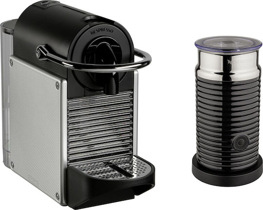 De'Longhi Pixie EN124 Pod Coffee Machine Nespresso Pressure 19bar Silver