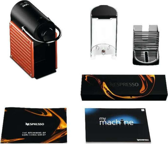 De'Longhi Pixie Pod Coffee Machine Nespresso Pressure 19bar Red