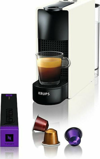 Krups Essenza Mini Pod Coffee Machine Nespresso Pressure 19bar White