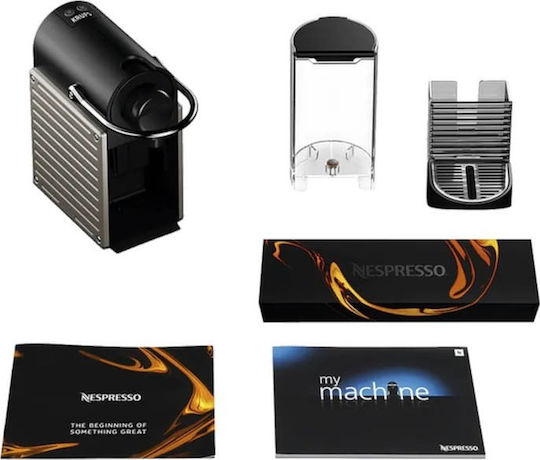 Krups Pixie Pod Coffee Machine Nespresso Pressure 19bar Titan