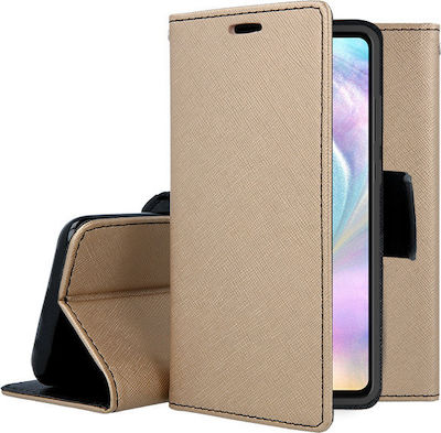 Synthetic Leather Wallet Gold (Huawei P30)