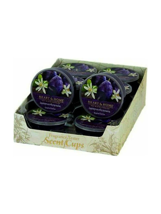 Heart & Home Aromatic Soy Candle In Jar With Plum & Orange Blossom Scent 38gr