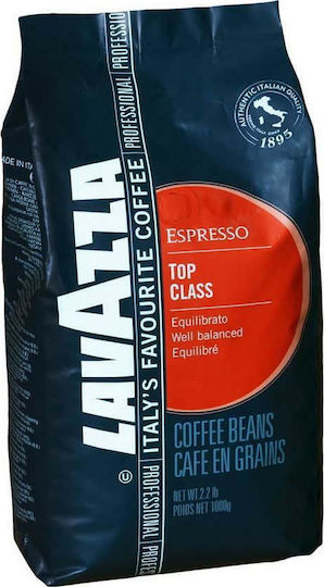 Lavazza Espresso Coffee Brazil Top Class Whole Beans 1kg