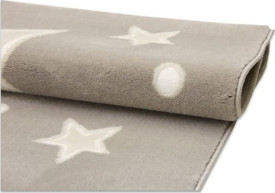 Tzikas Carpets 19422-095 Παιδικό Χαλί Αστέρια Καφέ 160x230cm Πάχους 11mm