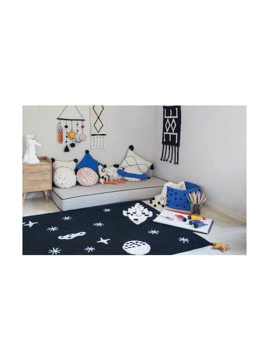 Lorena Canals Handmade Kids Cotton Rug Universe Stars 140x200cm