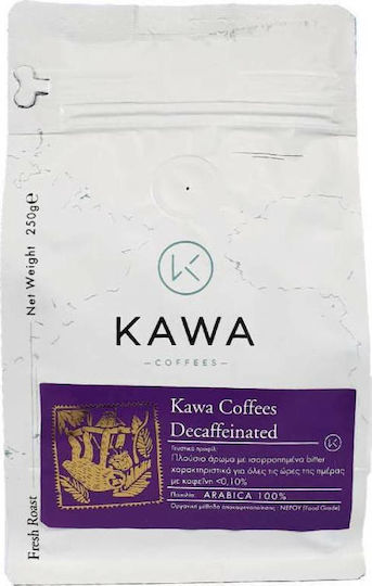 Kawacom Espresso Kaffee Entkoffeiniert Single Origin Arabica Bohnen Medium Schleifen 250gr
