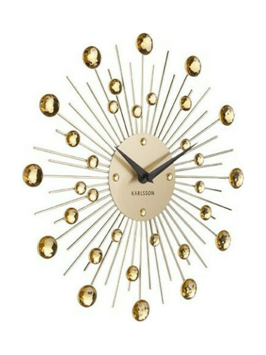 Karlsson Wall Clock Metallic Gold Ø30cm