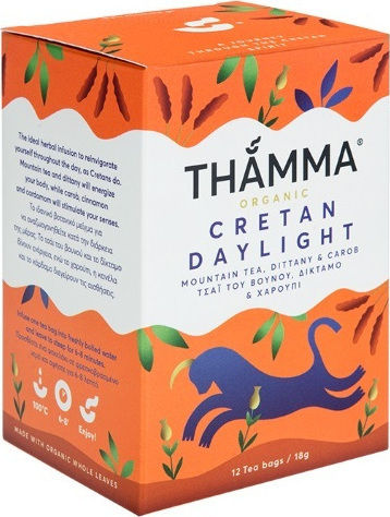 Thamma Organic Organic Product Mountain Tea Cretan Daylight 12 Bags 18gr
