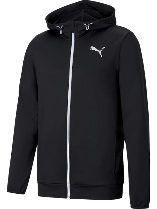 Puma RTG Men's Cardigan with Hood & Pockets Black