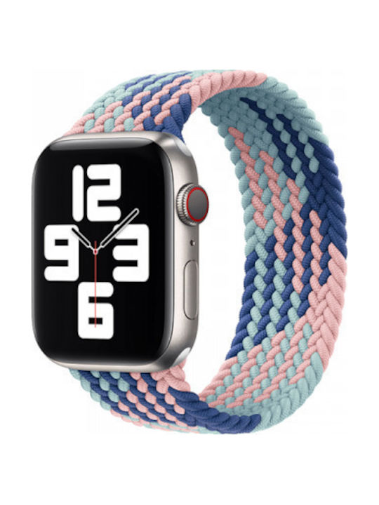 Wiwu Solo Loop M Strap Fabric Pink/Dark Blue/Lake Blue (Apple Watch 38/40/41/42mm)