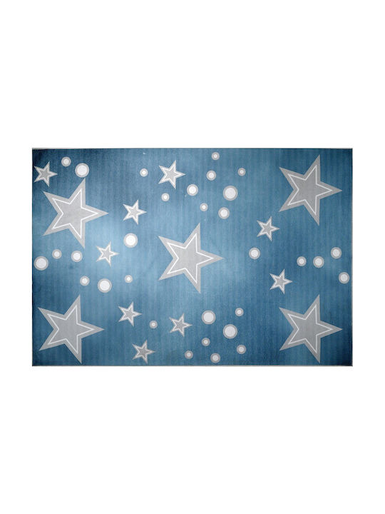 Tzikas Carpets 73014-021 Kinder Teppich Sterne Blau 140x200cm
