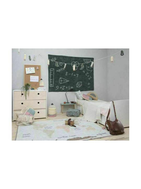 Lorena Canals Handmade Kids Cotton Rug Vintage Map 140x200cm