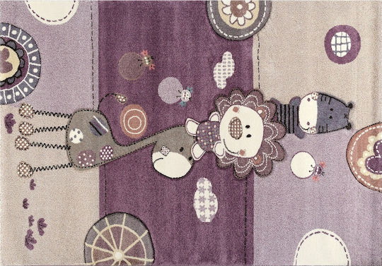Tzikas Carpets 21914-750 Детско килимче Лилав 133x190см Дебелина 13мм