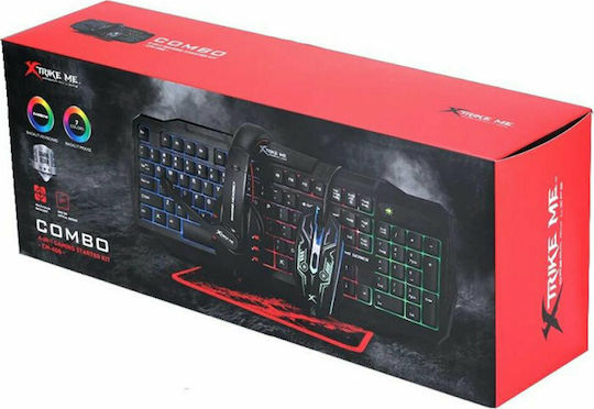 Xtrike Me CM-406 Set Gaming Tastatură cu iluminare RGB & Mouse (Engleză US)