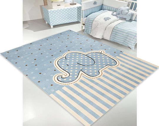 Saint Clair Africa Детско килимче Светлосин 115x175см