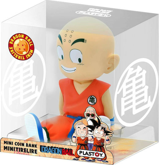 Plastoy Παιδικός Κουμπαράς Πλαστικός Dragon Ball Bust Bank Krillin Πορτοκαλί 13.8x10.9x15.8cm