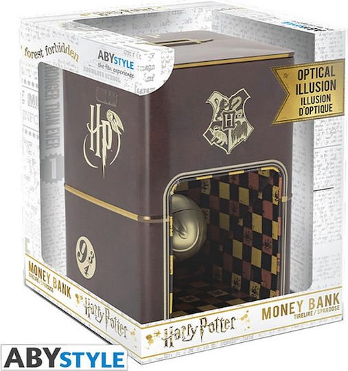 Abysse Παιδικός Κουμπαράς Πλαστικός Harry Potter Golden Snitch Money Bank Καφέ 10.8x10.8x16.6cm