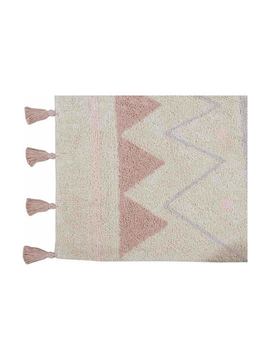 Lorena Canals Handmade Kids Rug Cotton 120x160cm Azteca Natural Vintage Nude