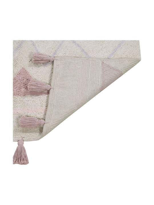 Lorena Canals Handmade Kids Cotton Rug Azteca 120x160cm Natural Vintage Nude