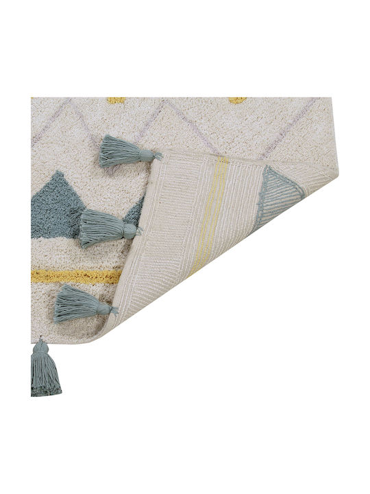Lorena Canals Azteca Kinder Teppich Vintage Blue 140x200cm