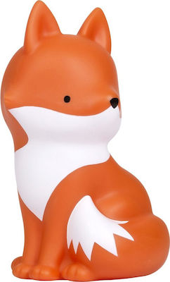 A Little Lovely Company Fox Children's Money Box Plastic Orange 13x10.2x18.7cm