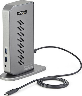 StarTech USB-C / USB-A Stație de andocare cu 4K PD Ethernet Argintiu (DK30A2DHUUE)