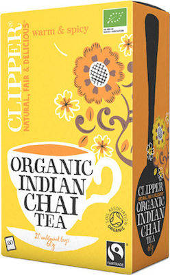 Clipper Μαύρο Τσάι Βιολογικό Indian Chai 20 Φακελάκια 50gr