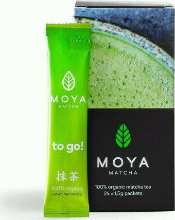 Moya Organic Product Matcha Tea To Go! Daily 24 Bags 1.5gr