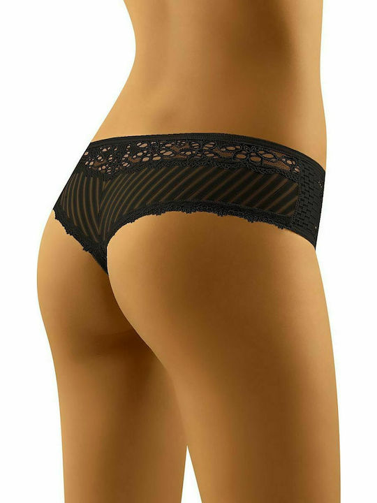 Wolbar Gigua Women's String with Lace Black 159203