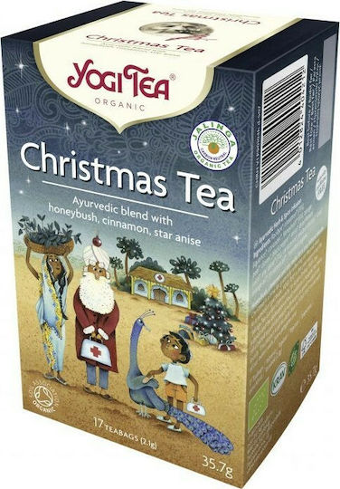 Yogi Tea Червено Чай Органичен продукт Christmas 17 Чанти 35.7гр 1бр