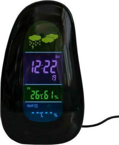 Emate YGH-392 Wireless Digital Weather Station Tabletop Black