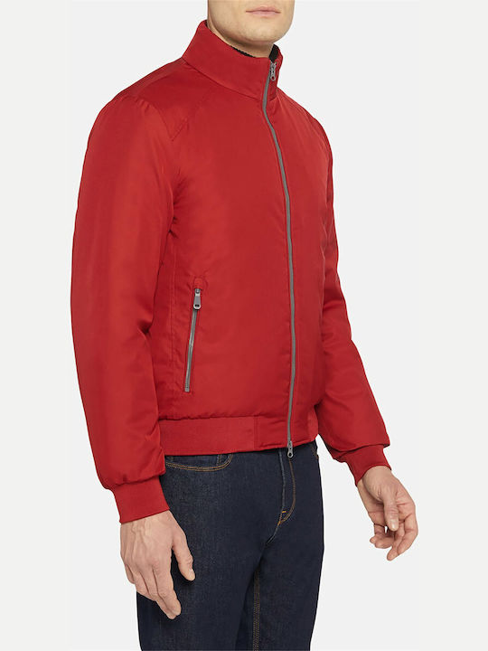 Vincit Geci barbati Bomber Culoare Full Face Roșu