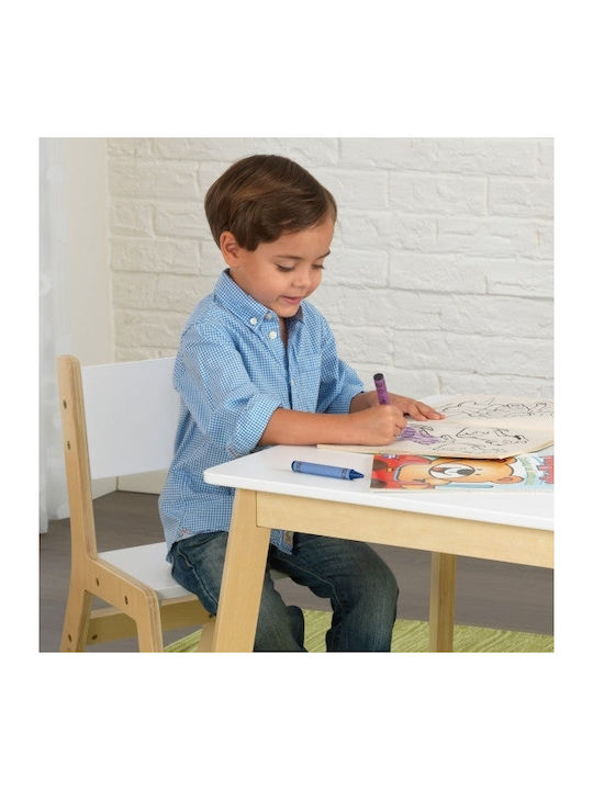 Kinder Tischset mit Stühlen aus Holz Weiß Kidkraft