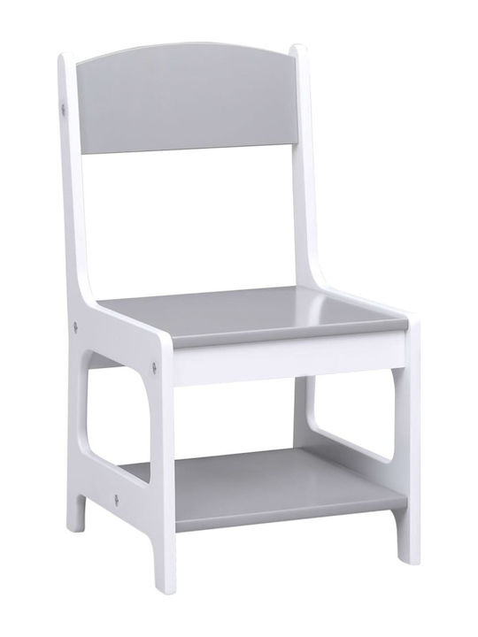 Kids Table and Chairs Set made of Wood White vidaXL
