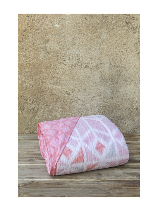 Kocoon Tisser Cuvertură Single Bumbac Roz 160x245cm