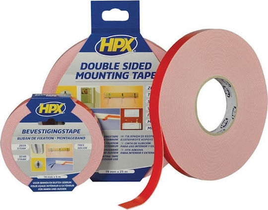 HPX Foam Autocolantă Bandă dublă față-verso Albă 25mmx5m 1buc