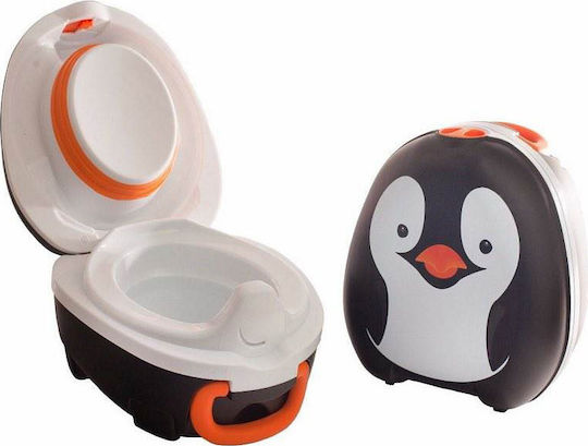 My Carry Potty Φορητό Γιο Γιο Penguin με Καπάκι Μαύρο έως 50kg
