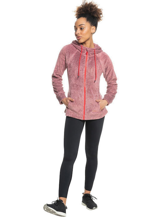 Samba Mambo Fleece Γυναικεία Ζακέτα με Φερμουάρ Tibetan Red